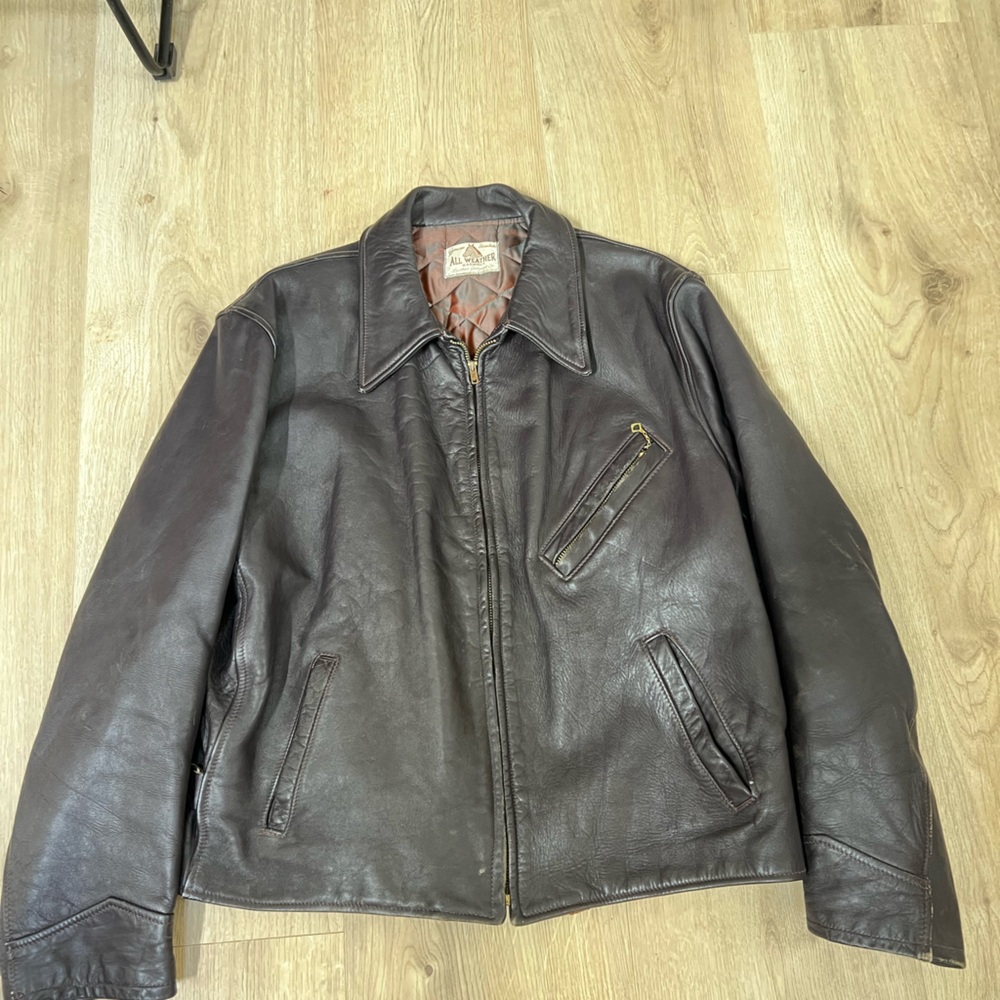 All Weather vintage horsehide leather jacket